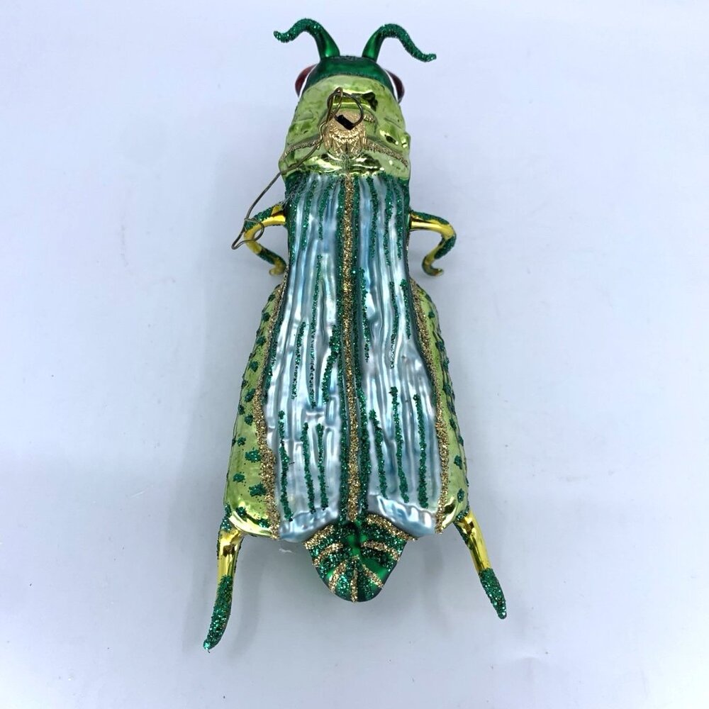 Whitehurst Grasshopper Hand Blown Fantasy Glass Ornament 5.75" Boxed Vtg Imports - Picture 4 of 13